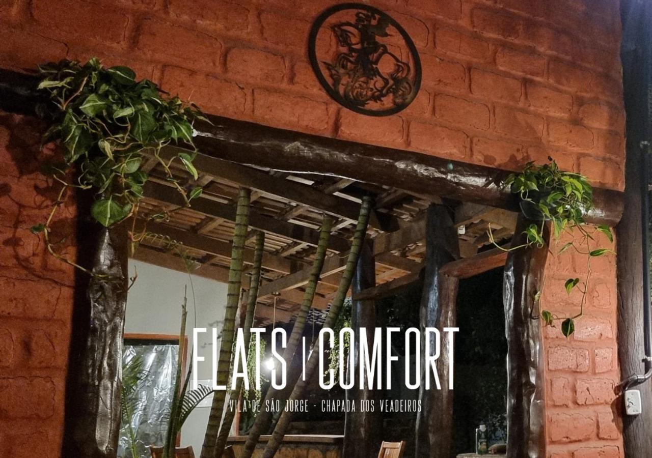 Hotel Novidade Flats Comfort Na Vila De Sao Jorge - Chapada Dos Veadeiros Exterior foto