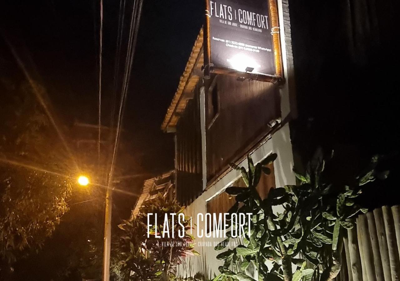 Hotel Novidade Flats Comfort Na Vila De Sao Jorge - Chapada Dos Veadeiros Exterior foto